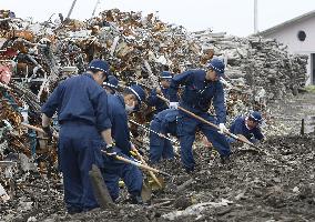 Search for missing in disaster-hit Fukushima Pref.
