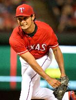 Darvish throws shutout in 1st complete game in majors