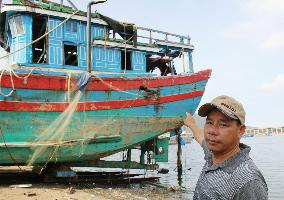 Vietnam fishing boat allegedly rammed in South China Sea