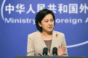 China's foreign ministry spokeswoman Hua