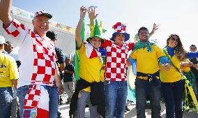 Brazilian, Croatian supporters