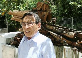 Ex-Japanese soldier offers prayers to war dead in Saipan