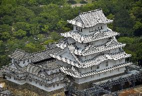 World Heritage site Himeji Castle reappears after repair