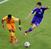 Osako in action against Ivory Coast