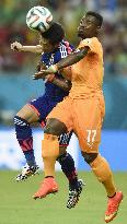 Japan vs Ivory Coast in 2014 World Cup