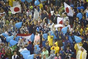 Japan fans at stadium rejoice at Honda's goal