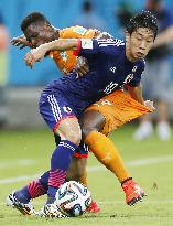 Japan's Kagawa in action vs Ivory Coast