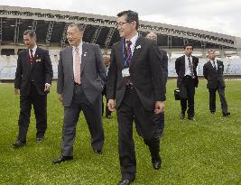 Tokyo Olympics organizer checks Miyagi Stadium