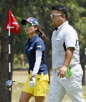 Ai Miyazato practices for U.S. Women's Open golf