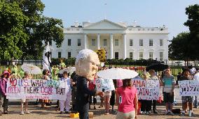 Protests in front of White House