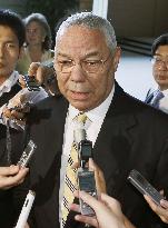 Ex-U.S. defense chief Powell talks with Japan PM Abe