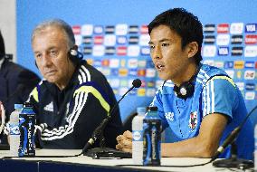 Japan, Greece prepare for World Cup match