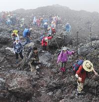 Mt. Fuji climbers