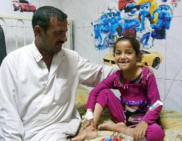 Girl treated at hospital in Iraq