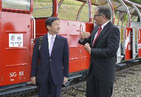 Japan's crown prince in Switzerland