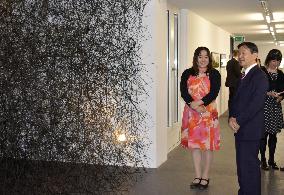 Crown Prince Naruhito at opening of Japan Art event