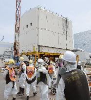 Underground ice wall works at Fukushima plant