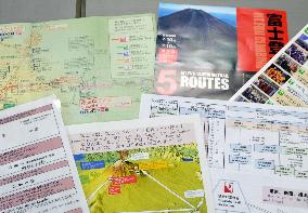Materials for Mt. Fuji's foreign climbers