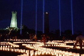Candles lit in Okinawa to remember war dead