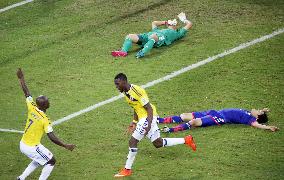 Japan crash out of World Cup after 4-1 hammering by Colombia