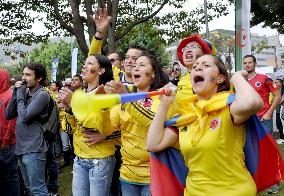 Colombians rejoice at team's win, hail Japan effort