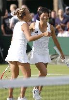 Date-Krumm, Strycova rejoice at Wimbledon women's doubles win