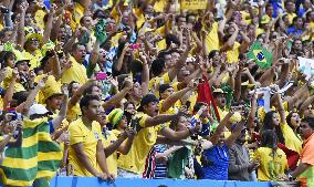 Brazil supporters at FIFA World Cup