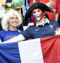 Supporters of France cheer at World Cup in Brazil