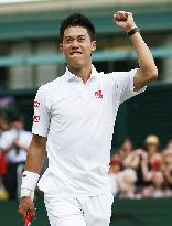 Nishikori wins 2nd-round of Wimbledon
