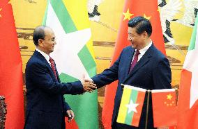 Myanmar Pres. Thein Sein in Beijing