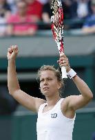 Czech Republic's Strycova beats China's Li at Wimbledon tennis