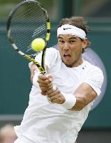 Nadal downs Kukushkin in men's singles at Wimbledon