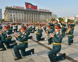 N. Korean, Russian military bands