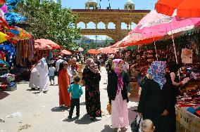 Bazaar in Hotan, Uyghur region