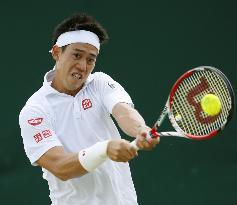 Nishikori through to career-best 4th round at Wimbledon