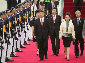 China's leader arrives in S. Korea on state visit