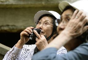 Ex-resident sheds tear visiting "Gunkanjima"