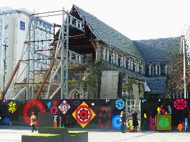 Wreckage of Christchurch cathedral in New Zealand