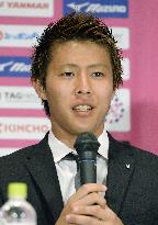 Cerezo Osaka's Kakitani speaks before moving to Swiss club Basel