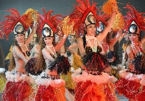 Spa resort hula girls perform at 50th anniversary show