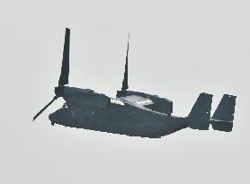 Osprey after leaving Atsugi base