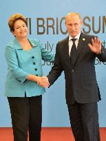 Brazilian, Russian leaders at BRICS summit