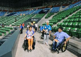 Access for handicapped checked at Paralympic stadium