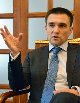 Ukraine's foreign minister in interview