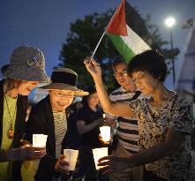 Around 500 pray for victims of conflict in Gaza