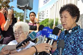 S. Korean 'comfort women' speak in defense of memorial
