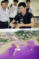 Tsunami-hit city's scale model used to show tidal waves