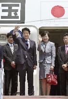Abe leaves for Latin America to boost economic ties