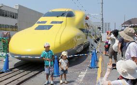 People see 'Dr. Yellow' inspection train