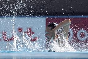 (SP)HUNGARY-BUDAPEST-FINA WORLD CHAMPIONSHIPS-ARTISTIC SWIMMING-WOMEN SOLO FREE